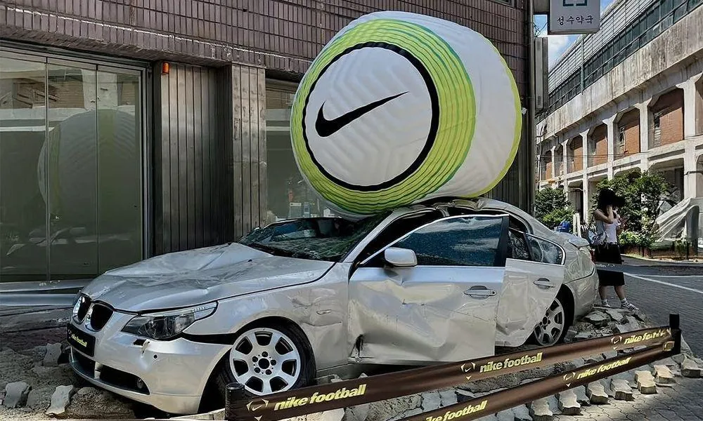 Nike football OOH ad